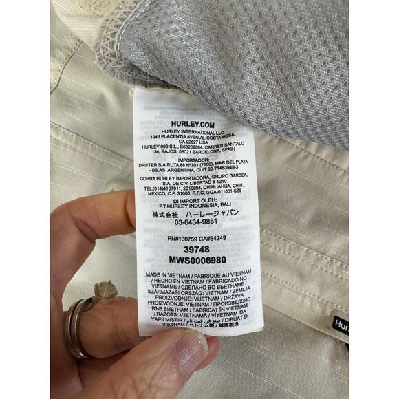 Hurley Walkshort Phantom Flow Shorts Khaki Board Shorts - Men's Size 40 - Picture 9 of 9